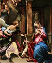 The Annunciation, 1596-1597. Creator: Curia, Francesco (1538-1610).