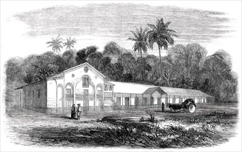 Journey to Gold-Washings in Venezuela - Monastery and Church of Guacipati, 1850. Creator: Unknown.
