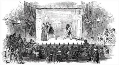 Westminster Play - Scene from the "Andria" of Terence, 1850. Creator: Unknown.