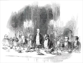 Grand Banquet to Viscount Palmerston by the Reform Club, 1850. Creator: Unknown.