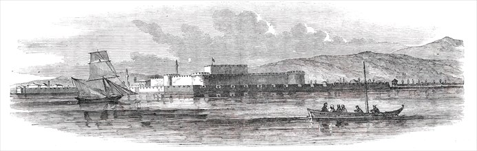 The Dardanelles - Fort of Chanah-Kalesi, from the Middle of the Channel, 1850. Creator: Unknown.