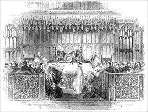 Consecration of the Bishop of Montreal, in Westminster Abbey, 1850. Creator: Smyth.