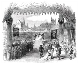Scene the Last from "La Juive", at the Royal Italian Opera, 1850. Creator: Walter George Mason.