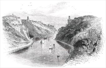 Watering-Places of England - Clifton, from Leigh Wood, 1850. Creators: Birket Foster, Edmund Evans.