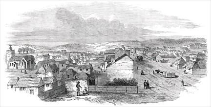 Adelaide, South Australia - from Hindley-Street, 1850. Creator: Unknown.