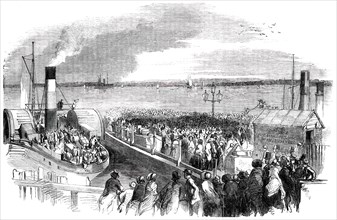 Departure of Mdelle. Jenny Lind from Liverpool for America, 1850. Creator: Unknown.