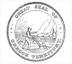 The Great Seal of Oregon, 1850. Creator: Unknown.
