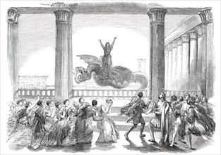 Scene (the last) from the opera of "Medea", 1850. Creator: Unknown.