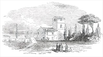 Villa Santucci - Head-Quarters of General Oudinot - Rome, 1850. Creator: Unknown.