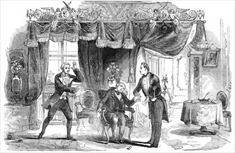 Scene from the New Comedy of "The Catspaw", at the Haymarket Theatre, 1850. Creator: Unknown.