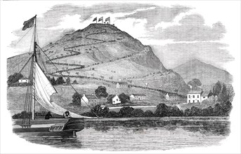 Procession up Hoad-Hill, the Site of the Memorial, 1850. Creator: Unknown.