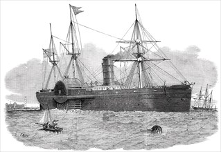 The United States Mail Steam-Ship "Atlantic" entering the Mersey, 1850. Creator: Smyth.