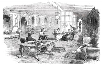 Grand Saloon of the "Atlantic", 1850. Creator: Smyth.