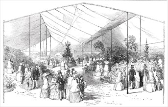 Exhibition of American Plants at the Royal Botanical Society's Gardens, Regent's-Park, 1850. Creator: Unknown.