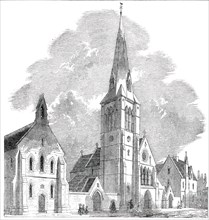 St. Barnabas Church and College, Pimlico, 1850. Creator: Unknown.
