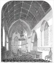 Interior of the Church of St. Stephen, Rochester-Row, Westminster, 1850. Creator: Unknown.