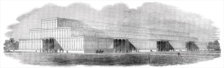 Design by Joseph Paxton, F.L.S., for a Building for the Great Exhibition of 1851, 1850. Creator: Unknown.