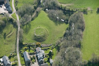 Motte and bailey castle, Mynydd-Brith, Herefordshire, 2016. Creator: Damian Grady.