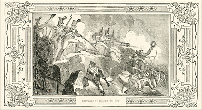 'Storming of Molino del Rey', 1849. Creator: Unknown.