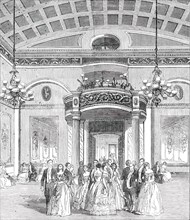The Whittington Club - New Decoration of the Ball-Room, 1850. Creator: Unknown.