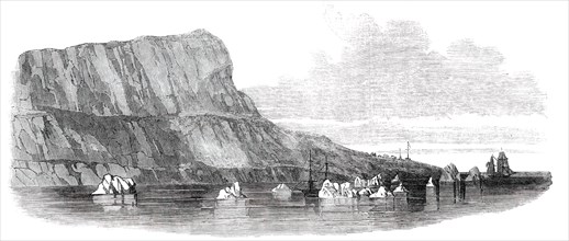 Cape Riley, at the Entrance of Wellington Channel, Barrow's Straits, and Remains of Encampment, 1850 Creator: Unknown.