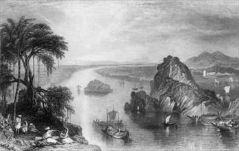 'Scene at Colgong on the Ganges', 1845. Creator: Unknown.