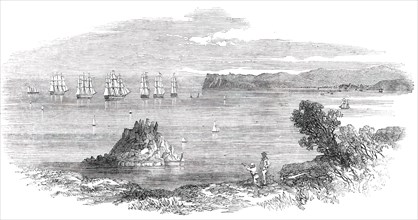 French Fleet in Torbay, 1850. Creator: Unknown.