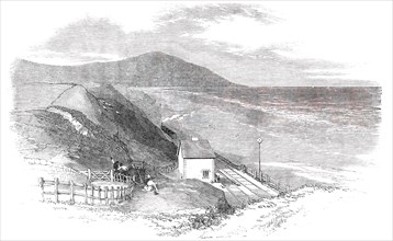 Opening of the Whitehaven and Furness Junction Railway - Braestones Station, 1850. Creator: Smyth.