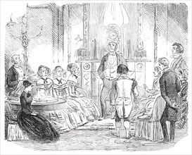 Where You Should Not Dine on Christmas Day - drawn by Leech, 1850. Creator: Unknown.