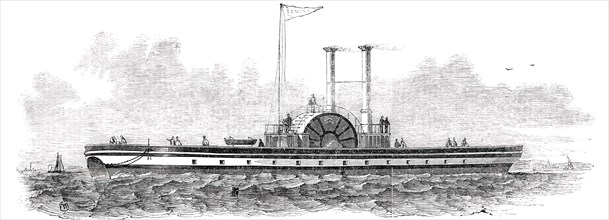 Mr. Peter Borrie's Patent Safety Iron Twin Steamer, 1850. Creator: Unknown.