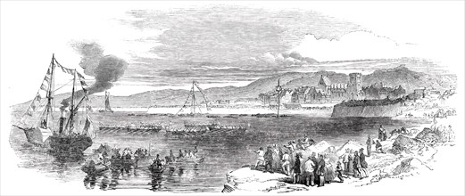 Ships' Boat-Race at Cherbourg, 1850. Creator: Unknown.