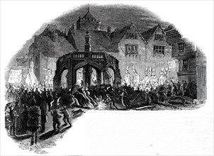 Anti-Papal Demonstration at Salisbury, 1850. Creator: Unknown.