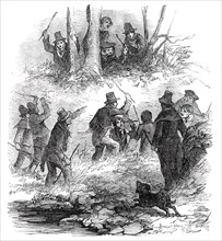 Hunting the Wren at Christmas, 1850. Creator: Unknown.