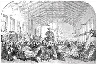 Provincial Industrial Exhibition of Canada, held at Montreal - the North Hall, 1850. Creator: Unknown.