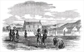 Temporary Barrack at Ballater for the Queen's Guard of Honour, 1850. Creator: Unknown.
