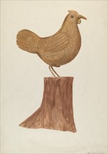 Little Wooden Hen, 1935/1942. Creator: Mildred E Bent.