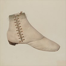 Shoe, 1935/1942. Creator: Virginia Berge.