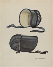 Black Silk Bonnet, c. 1936. Creator: B. Berndt.