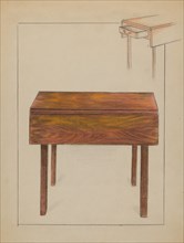 Drop Leaf Table, 1935/1942. Creator: Ruth Bialostosky.