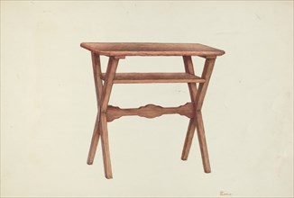 Wooden Table, c. 1953. Creator: Hal Blakeley.