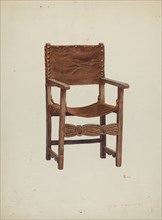 Arm Chair, 1941. Creator: Hal Blakeley.