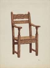 Chair (Arm), 1941. Creator: Hal Blakeley.