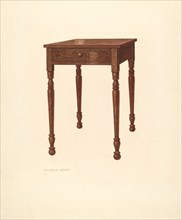 Bishop Hill: Table, c. 1936. Creator: Wellington Blewett.