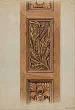 Wooden Panel, c. 1936. Creator: Wellington Blewett.