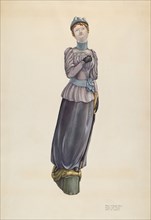 Victorian Lady Figurehead, c. 1938. Creator: Molly Bodenstein.
