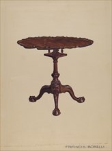 Tilt-top Table, c. 1936. Creator: Francis Borelli.