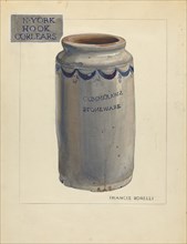 Stoneware Jar, c. 1940. Creator: Francis Borelli.