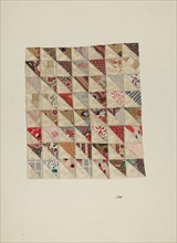 Piece of Calico Patchwork, 1935/1942. Creator: Joseph L. Boyd.