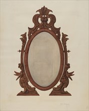 Table Mirror, 1935/1942. Creator: Helen Bronson.