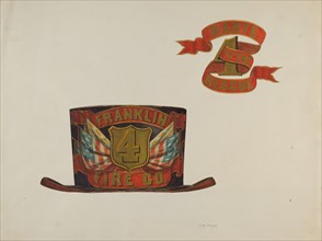 Fireman's Hat, c. 1937. Creator: Helen Bronson.